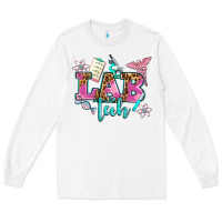 White lab tech Long Sleeve Tee - AdoDesignShop
