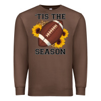 Chestnut tis the season football sunflower Premium Sweatshirt - AdoDesignShop