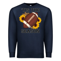 Navy tis the season football sunflower Premium Sweatshirt - AdoDesignShop