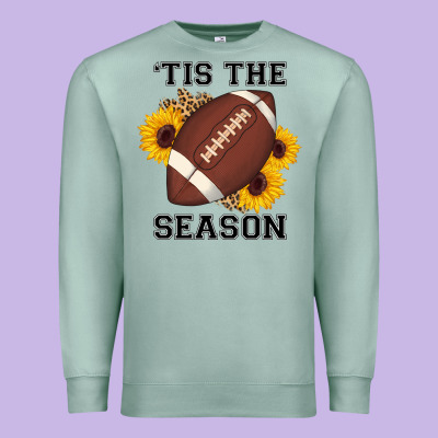 Tis The Season Football Sunflower Premium Sweatshirt Designed By Adodesignshop