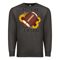 Smoke tis the season football sunflower Premium Sweatshirt - AdoDesignShop
