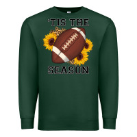 Sports Green tis the season football sunflower Premium Sweatshirt - AdoDesignShop