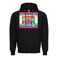 Black proud mom Zipper Hoodie - HRA Design Shop