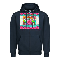 Navy proud mom Zipper Hoodie - HRA Design Shop