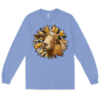 Sunflower With Goat Long Sleeve Tee | Teevron