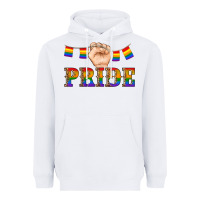 White pride lgbtq Heavyweight Hoodie - Artiststas