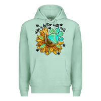 Seafoam life is better with cats Premium Hoodie - NancyCooperArtShop