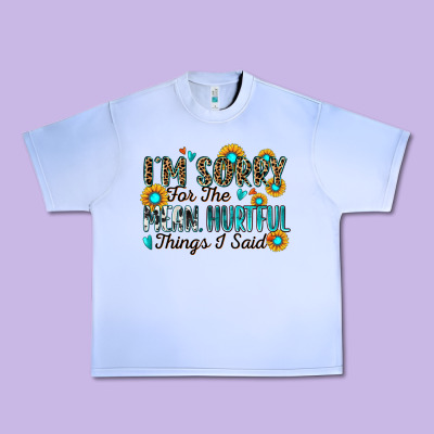 Urban Heavy Tee i'm sorry for the mean hurtful things i said