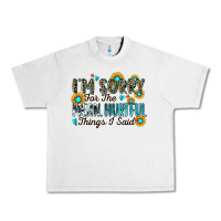Lunar Rock i'm sorry for the mean hurtful things i said Urban Heavy Tee - Zillion Design Studio