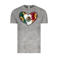 Cloud Rock Sunflower Mexican Flag Heart Vintage Tee - RanaPortraitStore