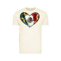Vintage Arctic Sunflower Mexican Flag Heart Vintage Tee - RanaPortraitStore