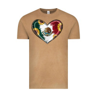Vintage Camel Sunflower Mexican Flag Heart Vintage Tee - RanaPortraitStore