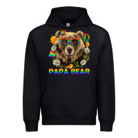 Black Papa Bear Pride LGBTQ+ Urban Hoodie - BundleAndBundleShop