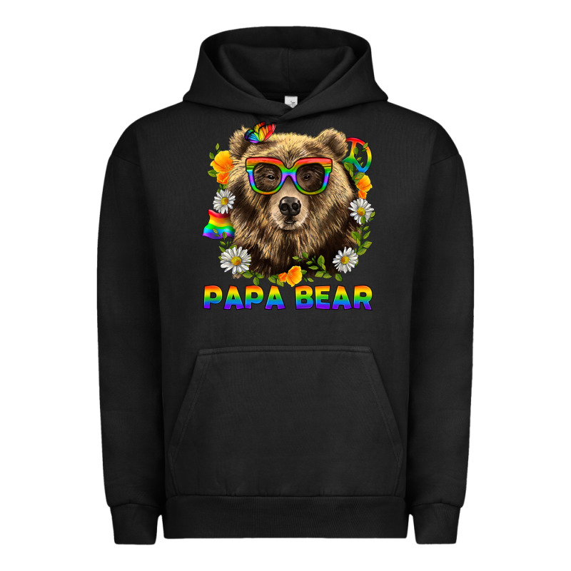 Papa Bear Pride Lgbtq+ Urban Hoodie by BundleAndBundleShop | Teevron