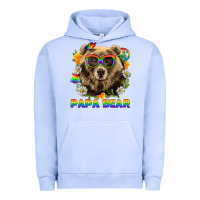 Pigment Grape Ice Papa Bear Pride LGBTQ+ Urban Hoodie - BundleAndBundleShop