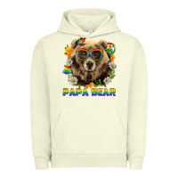 Pigment Pistachio Papa Bear Pride LGBTQ+ Urban Hoodie - BundleAndBundleShop