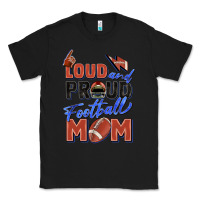 Black loud and proud football mom Classic Tee - Zillion Design Studio