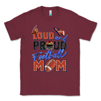 Burgundy loud and proud football mom Classic Tee - Zillion Design Studio