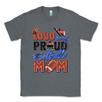 Charcoal Heather loud and proud football mom Classic Tee - Zillion Design Studio