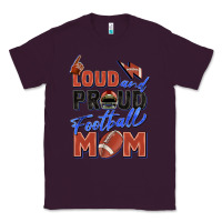 Plum loud and proud football mom Classic Tee - Zillion Design Studio