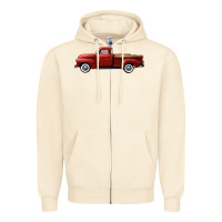 Sandshell western red truck right side view Zipper Hoodie - FaDigitalArtStudio