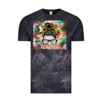 Cloud Black teacher messy bun tumbler Vintage Tee - BarkalooDesign