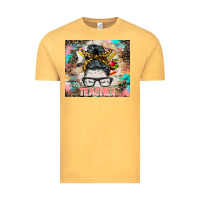 Vintage Mustard teacher messy bun tumbler Vintage Tee - BarkalooDesign