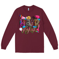 Burgundy hairstylist Long Sleeve Tee - Zillion Design Studio