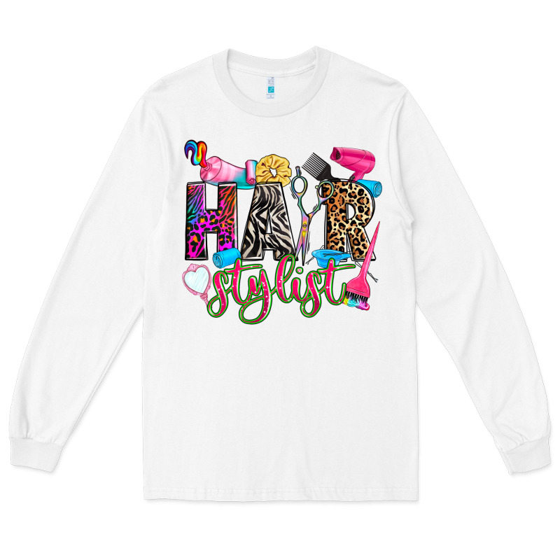 Hairstylist Long Sleeve Tee by Zillion Design Studio | Teevron
