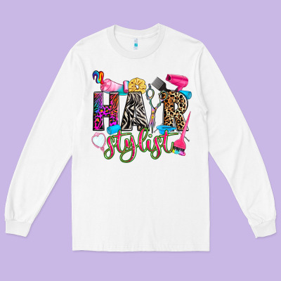 Hairstylist Long Sleeve Tee Designed By Zillion Design Studio
