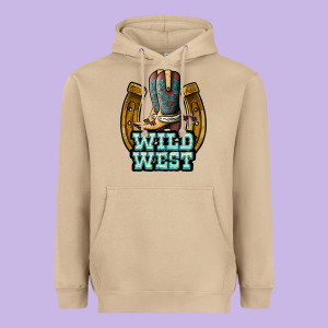 Wild West Heavyweight Hoodie Designed By Jahusdesignshop