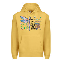 Antique Gold dragonfly smile tink give laugh love dream Premium Hoodie - MaliasSmallBusiness