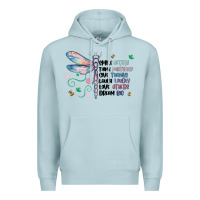 Blue Mist dragonfly smile tink give laugh love dream Premium Hoodie - MaliasSmallBusiness
