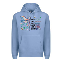 Colony Blue dragonfly smile tink give laugh love dream Premium Hoodie - MaliasSmallBusiness