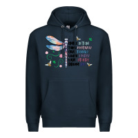 Navy dragonfly smile tink give laugh love dream Premium Hoodie - MaliasSmallBusiness