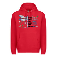 Red dragonfly smile tink give laugh love dream Premium Hoodie - MaliasSmallBusiness