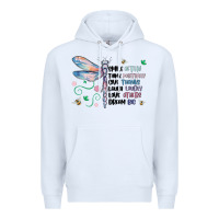 White dragonfly smile tink give laugh love dream Premium Hoodie - MaliasSmallBusiness