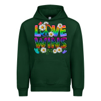 Forest Green Pride LGBTQ+ Love Wins Urban Hoodie - BundleAndBundleShop
