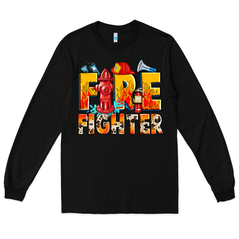 Firefighter Long Sleeve Tee by Zillion Design Studio | Teevron