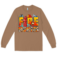 Toasted Coconut firefighter Long Sleeve Tee - Zillion Design Studio