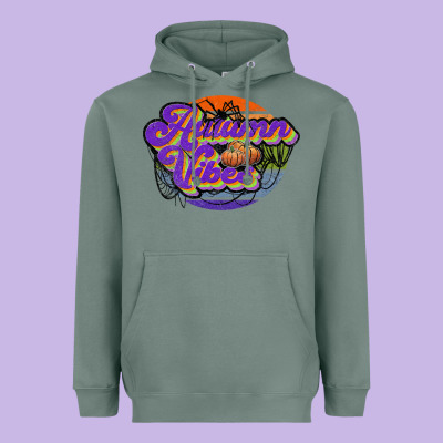 Autumn Vibes Heavyweight Hoodie Designed By Jahusdesignshop