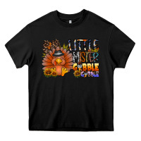Black little mister gobble gobble Heavy Core Tee - CowhideDigitalArt