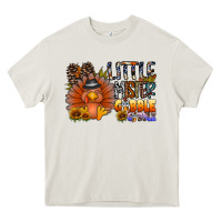 Cream little mister gobble gobble Heavy Core Tee - CowhideDigitalArt