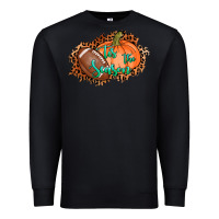 Black tis the season football pumpkin Premium Sweatshirt - AdoDesignShop