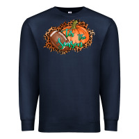 Navy tis the season football pumpkin Premium Sweatshirt - AdoDesignShop