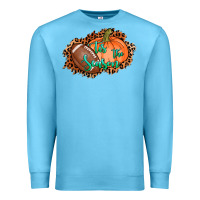 Ocean Blue tis the season football pumpkin Premium Sweatshirt - AdoDesignShop