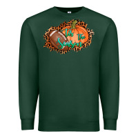 Sports Green tis the season football pumpkin Premium Sweatshirt - AdoDesignShop