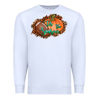 White tis the season football pumpkin Premium Sweatshirt - AdoDesignShop