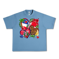 Pebble Blue dominican republic  hearts Urban Heavy Tee - texasbilliewilder