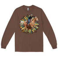 Chestnut sunflower rodeo Long Sleeve Tee - RanaPortraitStore